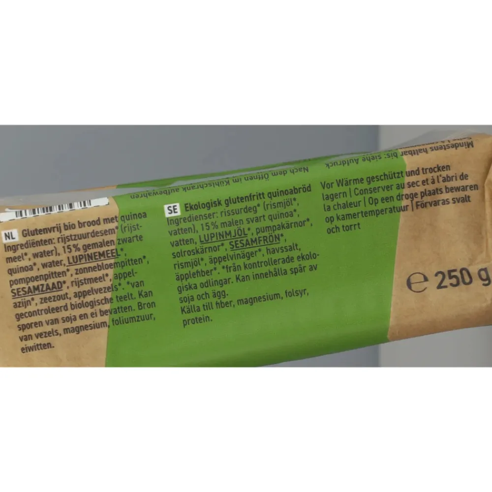 3x Zwarte Quinoabrood Biologisch 250 gr^Schnitzer Sale