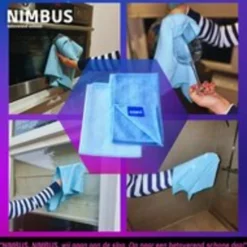 Schoonmaakdoekjes<NIMBUS 1x Schoonmaakdoek & 1x Droogdoek Badkamer Set Pakket