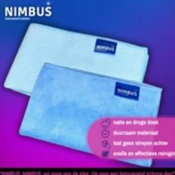Schoonmaakdoekjes<NIMBUS 1x Schoonmaakdoek & 1x Droogdoek Badkamer Set Pakket
