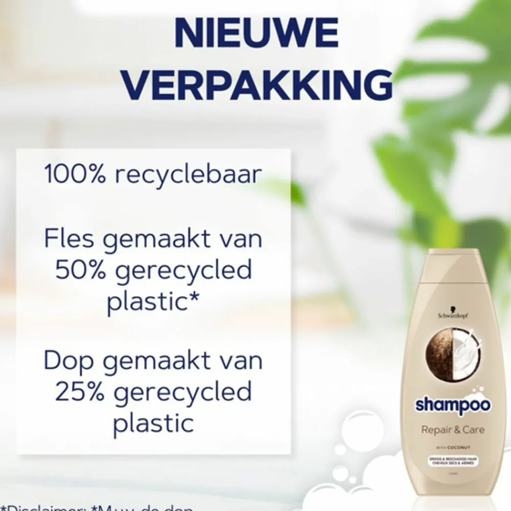 5x Repair en Care Shampoo 400 ml^Schwarzkopf