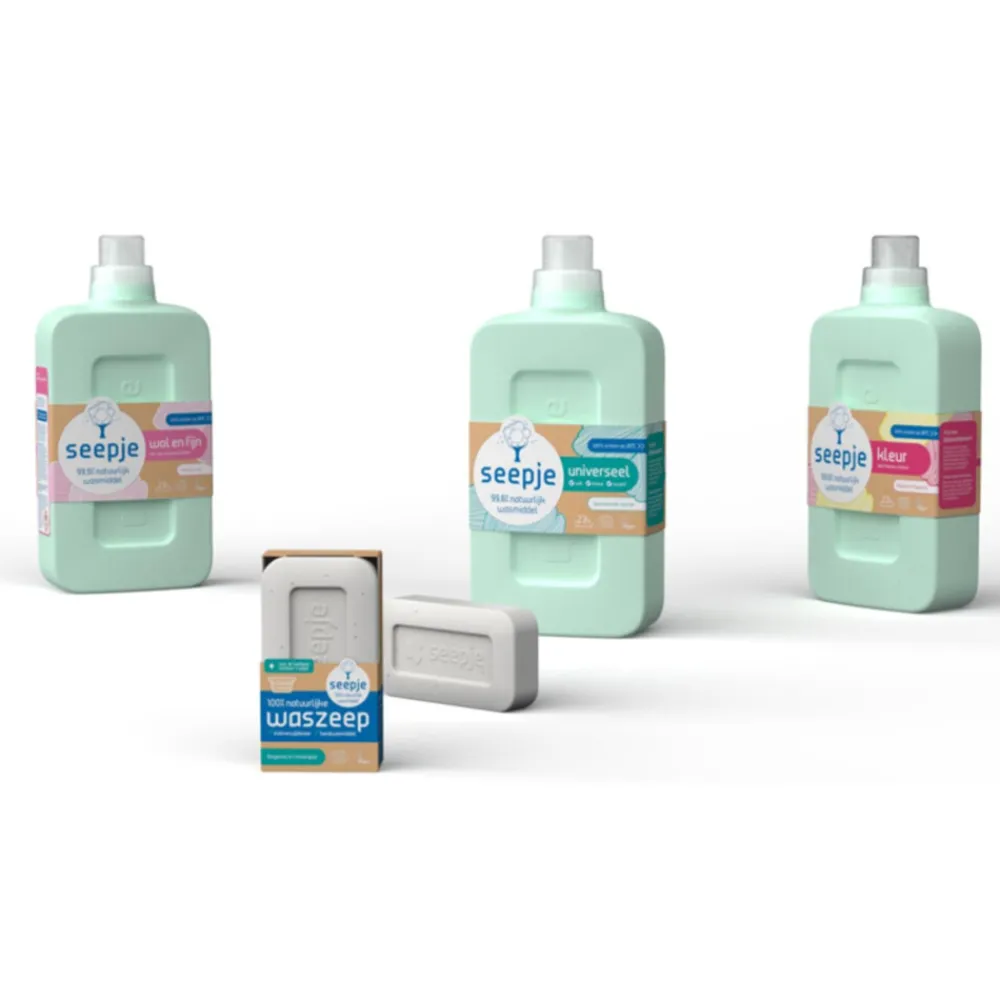 Wasmiddel<Seepje 6x Vloeibaar Wasmiddel Wol & Fijn Vrolijke Lotus 23 Wasbeurten 1 liter