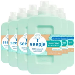 6x Vloeibaar Wasmiddel Universeel Sprankelende Jasmijn 23 Wasbeurten 1 liter Wasmiddel