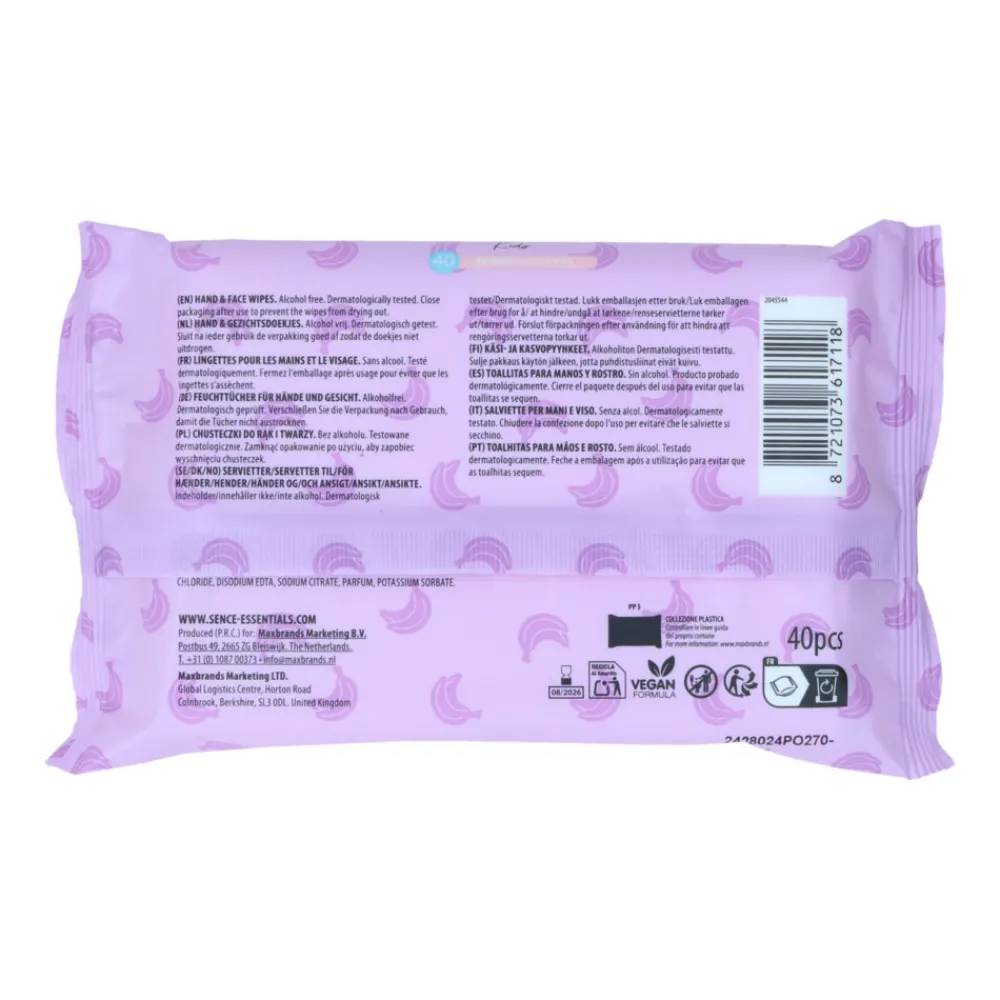 24x Baby & Kids Wipes Hand & Face Refreshing 24x40 = 960 stuks^Sence Sale
