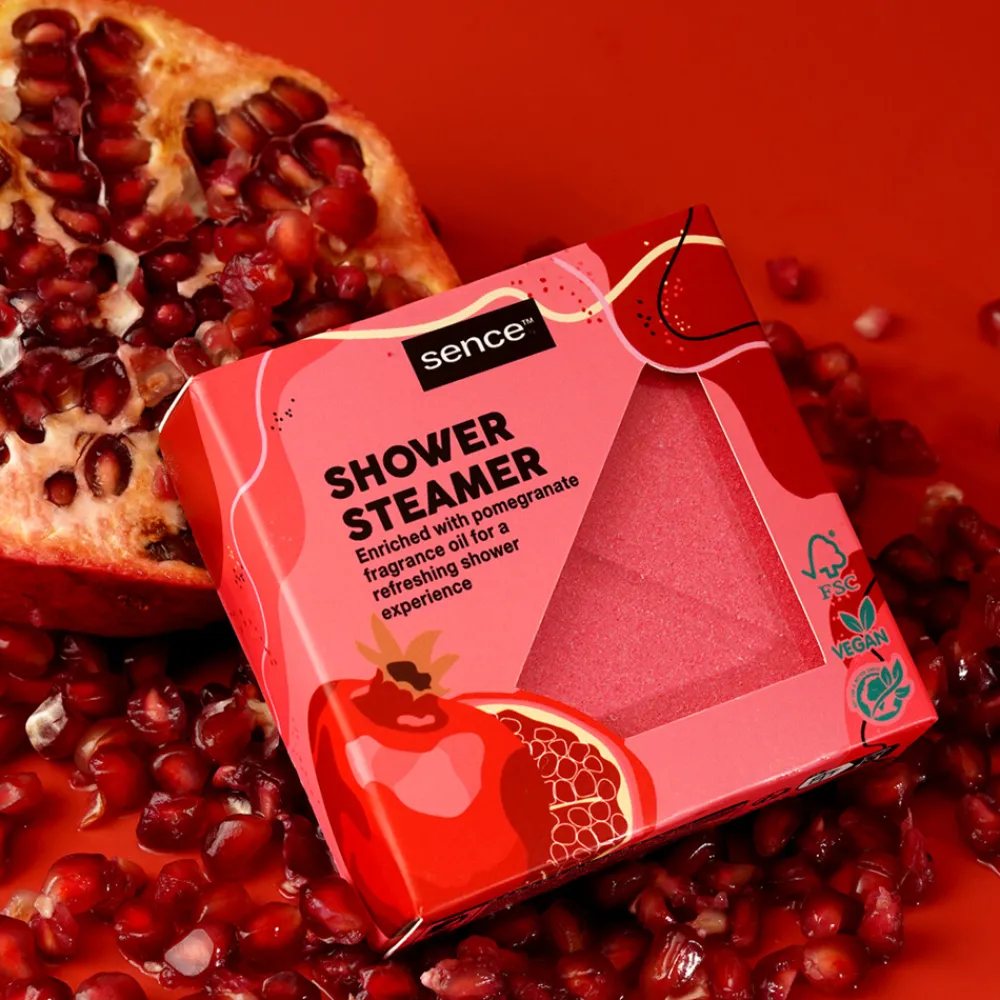 Geschenksets|Bad & Douche<Sence 6x Collection Shower Steamer Pomegranate Planet Love 150 gr