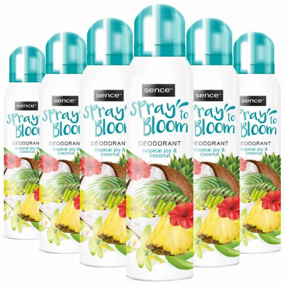 Discount 6x Deodorant Tropical Joy & Coconut 150 ml Deodorant