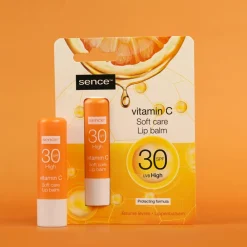 4x Lippenbalsem Vitamine C met SPF 30^Sence Hot