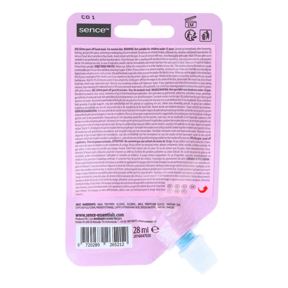 Masker<Sence 6x Peel-Off Gezichtsmasker Galaxy 28 gr