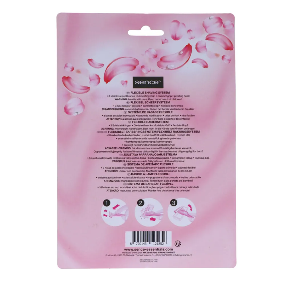 Scheren & Ontharen<Sence 6x Scheermesjes Triple Blades SS 15+ 4 stuks