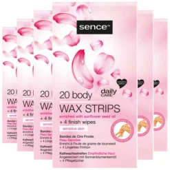 6x Wax Strips voor het Lichaam 20 stuks^Sence Outlet