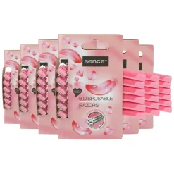 Scheren & Ontharen<Sence 6x Wegwerpmesjes Three Blades Vrouwen 6 stuks