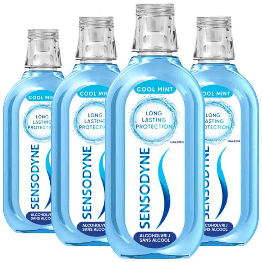 4x Mondwater Fresh & Cool 500 ml^Sensodyne New