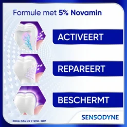 Specialistische Mondverzorging|Spoelen & Poetsen<Sensodyne 3x Tandpasta Clinical Repair Deep Clean 75 ml
