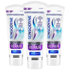 Online 3x Tandpasta Clinical Repair Active White 75 ml Specialistische Mondverzorging|Spoelen & Poetsen