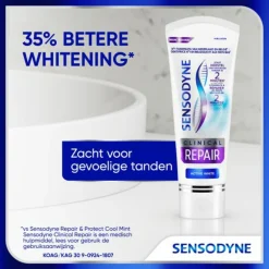 Online 3x Tandpasta Clinical Repair Active White 75 ml Specialistische Mondverzorging|Spoelen & Poetsen