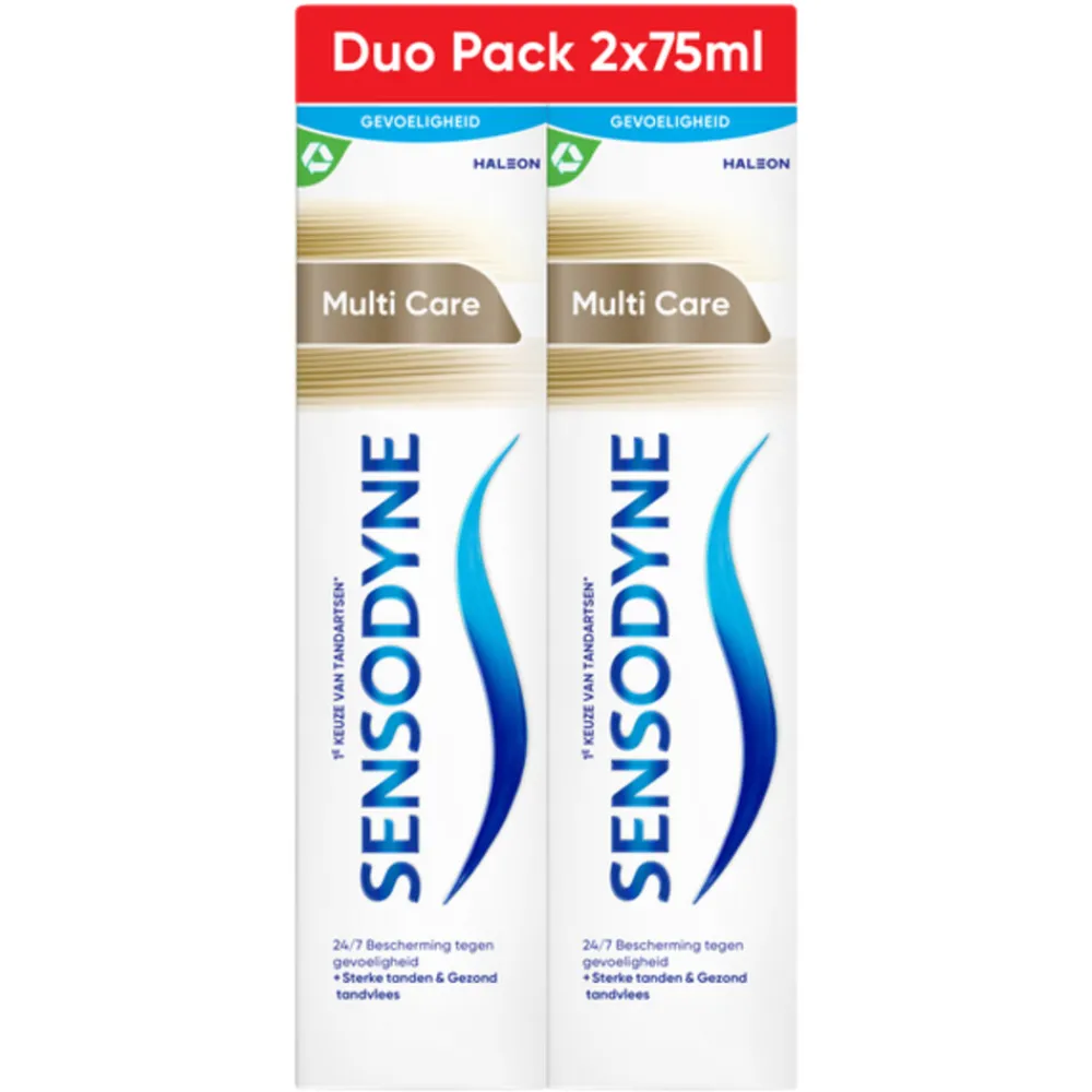 Specialistische Mondverzorging|Spoelen & Poetsen<Sensodyne 3x Tandpasta MultiCare Duo 2 x 75 ml