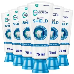 6x Tandpasta ProGlasur Active Shield Fresh Mint 75 ml Specialistische Mondverzorging|Spoelen & Poetsen