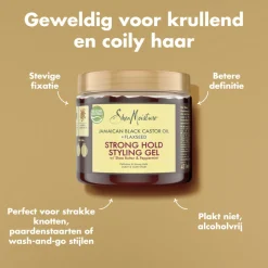 Conditioner<Shea Moisture 6x Strong Hold Styling Gel Jamaican Black Castor Oil + Flaxseed 431 ml