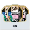 Kattenvoer<Sheba 22x Adult Kattenvoer Classic Paté Natvoer Zalm Kuipjes 85 gr