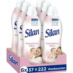 6x Wasverzachter Sensitive 37 Wasbeurten 851 ml^Silan Hot
