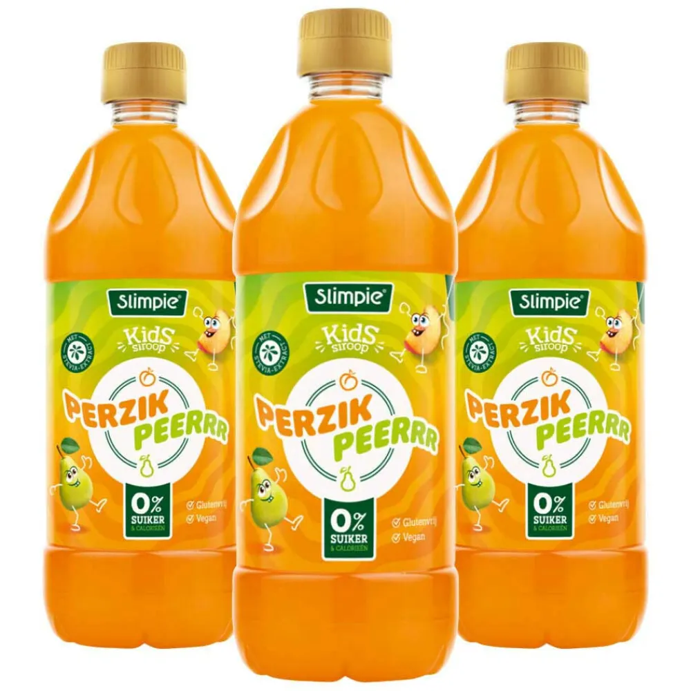3x Siroop Kids Perzik Peerrr 580 ml^Slimpie Sale