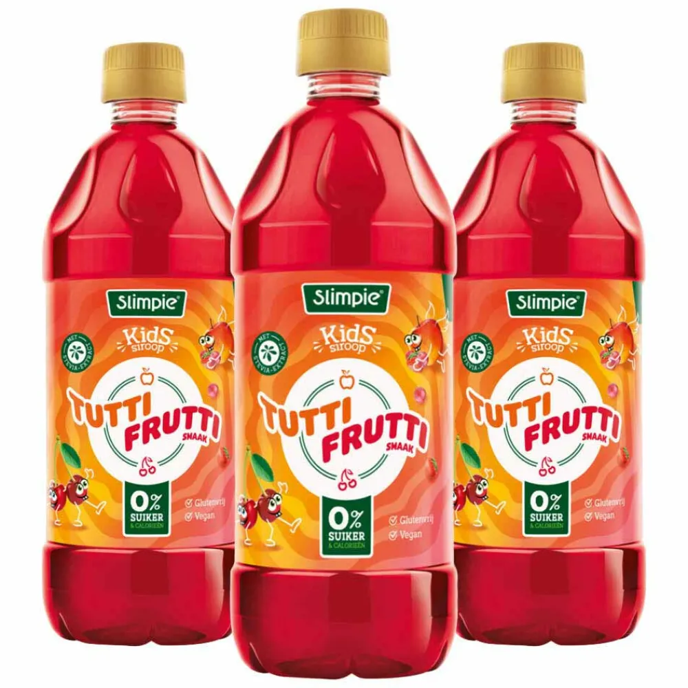 Online 3x Siroop Kids Tutti Frutti 580 ml Siropen & Zoetstoffen|Dranken