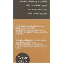 New 3x Lijnzaad Crackers Less Carb 125 gr Brood & Crackers