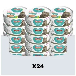 Kattenvoer<Smolke 24x Kattenvoer Soft Paté Vis 80 gr