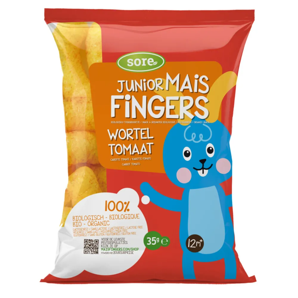 6x Junior Maisfingers Wortel Tomaat 35 gr^Sore Clearance