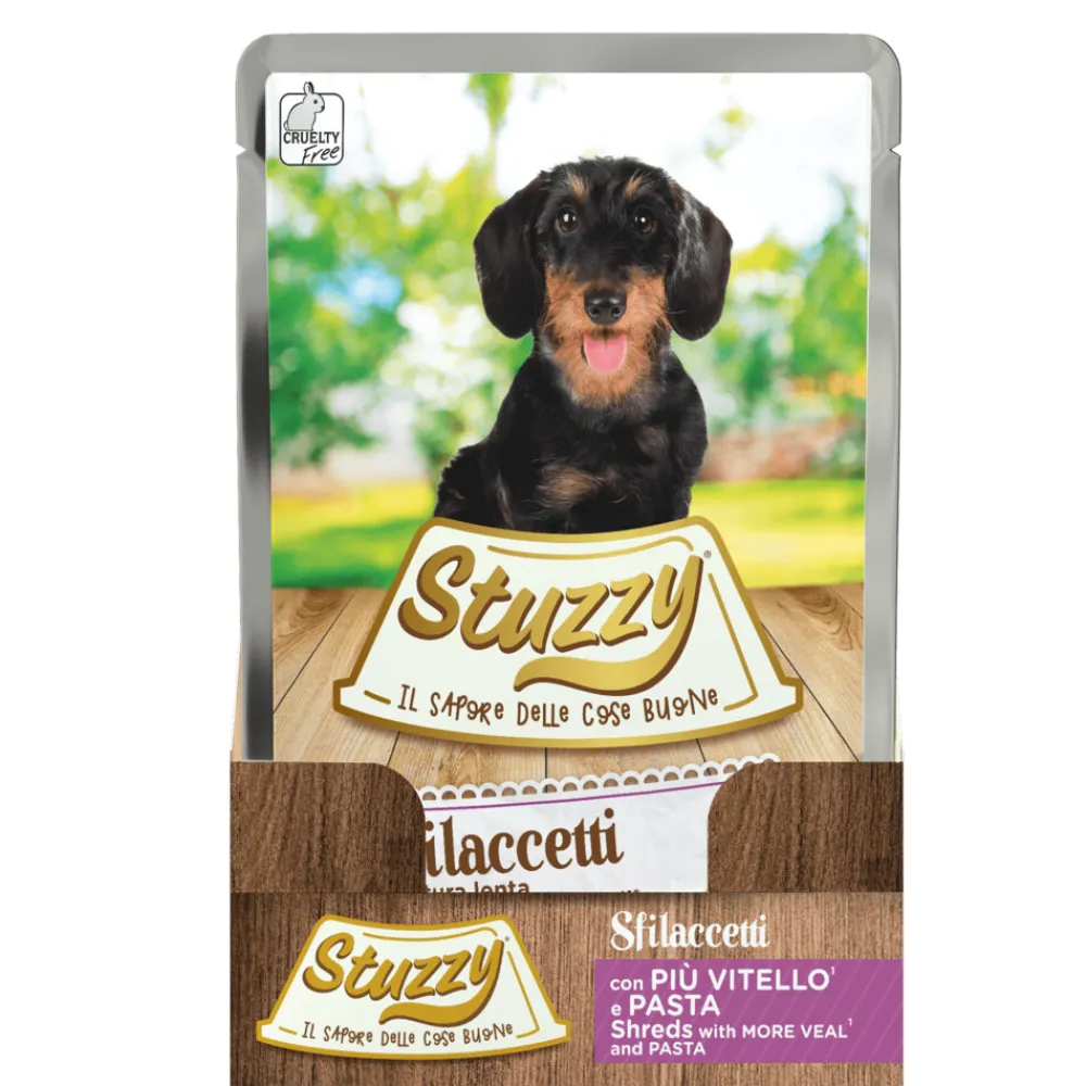 Best 24x Hond Shreds Kalf - Pasta 100 gr Hondenvoer
