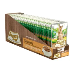 Kattenvoer<Stuzzy 24x Kat Shreds Ham 85 gr