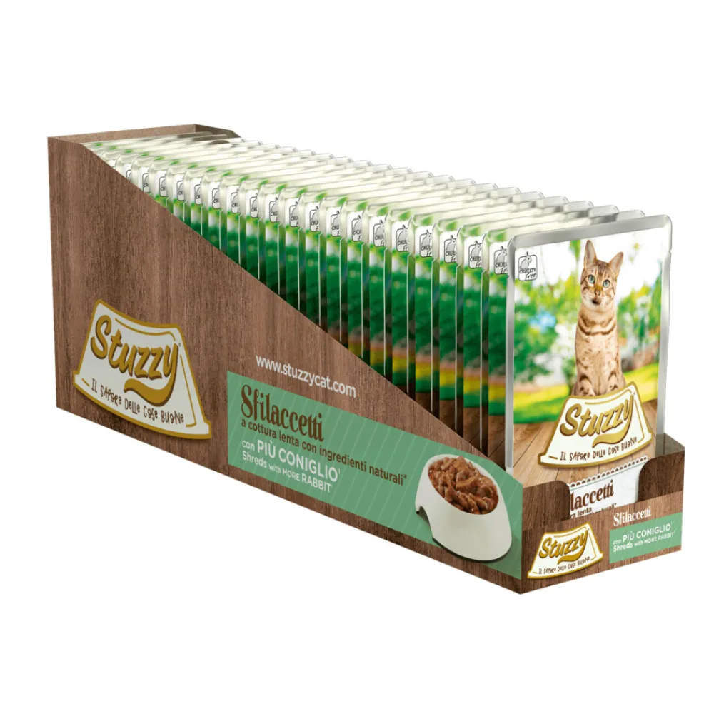 24x Kat Shreds Konijn 85 gr^Stuzzy Online