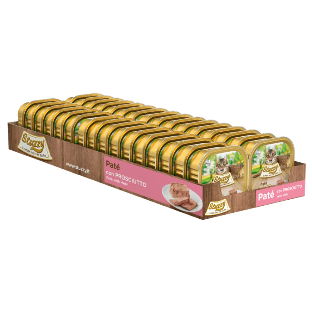 Kattenvoer<Stuzzy 32x Kattenvoer Paté Ham 100 gr