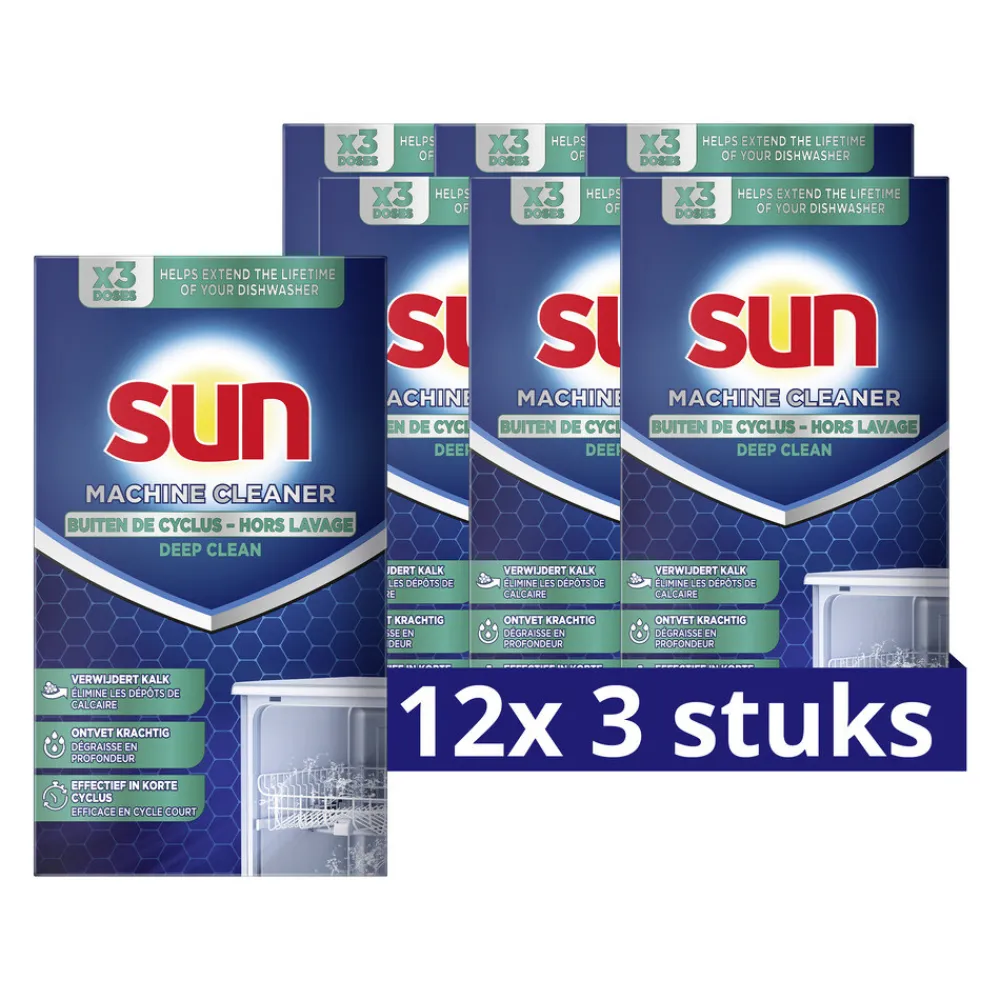 Machineafwas<Sun 12x Machinereiniger Out-Wash 3 stuks