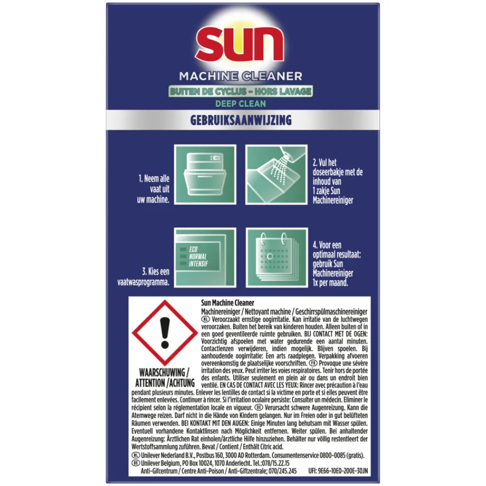 Machineafwas<Sun 12x Machinereiniger Out-Wash 3 stuks