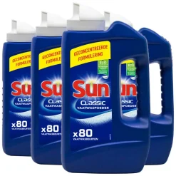4x Vaatwaspoeder Normaal 1,39 kg 80 wasbeurten^Sun Sale