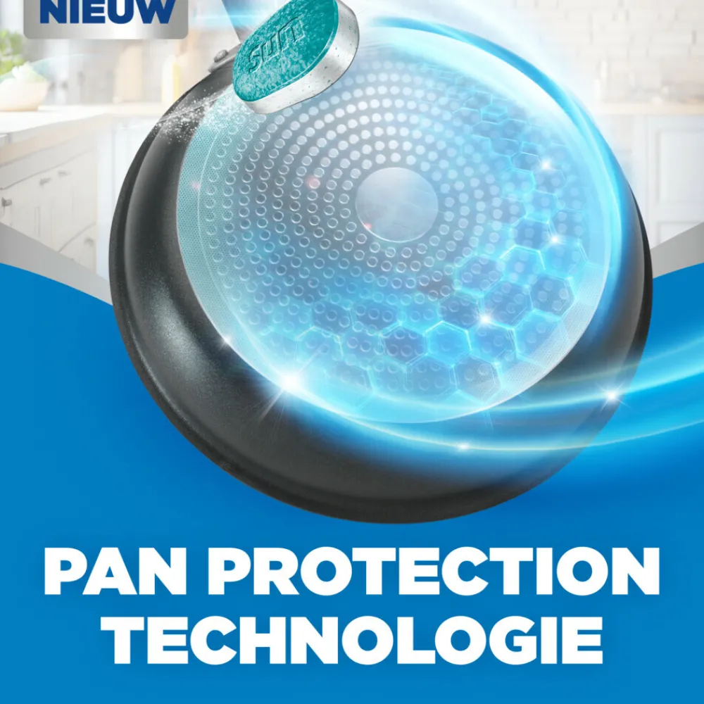 Machineafwas<Sun 7x Vaatwastabletten All-in-1 Citroen 46 stuks