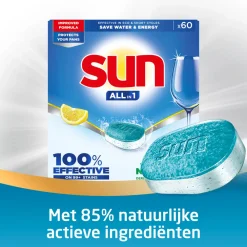 Machineafwas<Sun 6x Vaatwastabletten Citroen 60 stuks