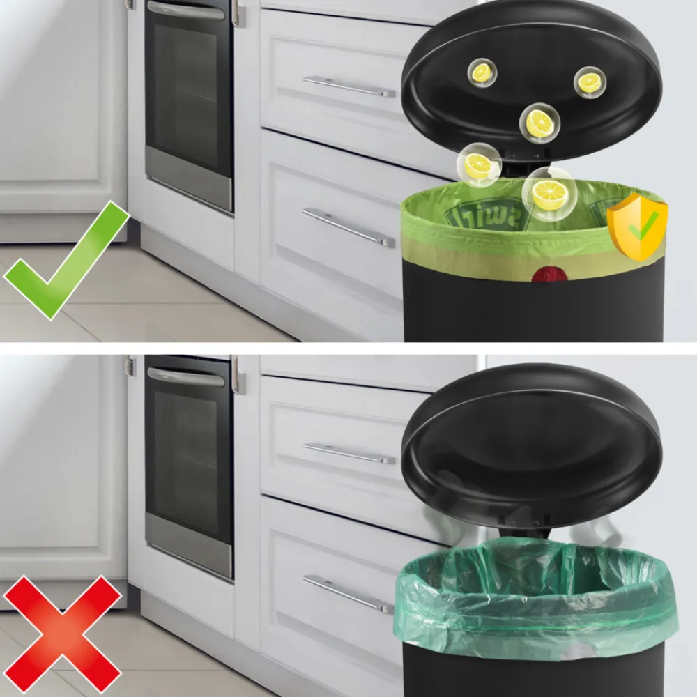 12x Vuilniszakken met Trekband Geparfumeerd Actif Fresh 35 liter 9 stuks^Swirl