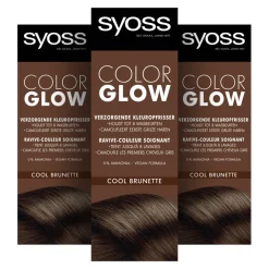 3x Color Glow Kleuropfrisser Cool Brunette 100 ml^Syoss Sale