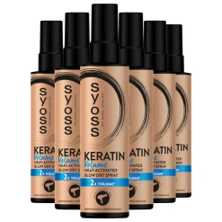 Haarstyling<Syoss 6x Keratin & Volume Heatprotection Spray 200 ml
