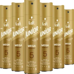 Outlet 6x Junior Hairspray Mega Strong 250 ml Haarstyling