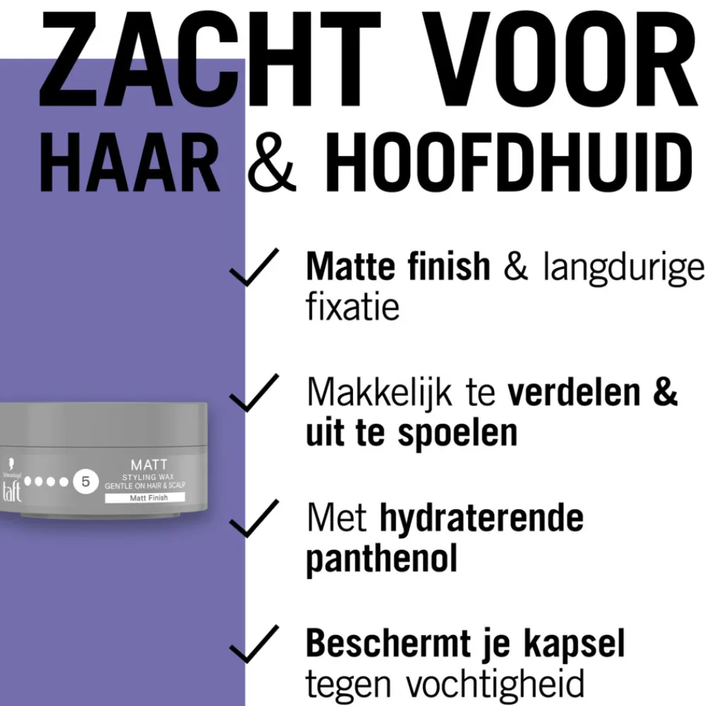 6x Matt Wax 75 ml^Taft New