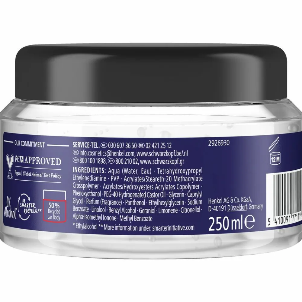 Haarstyling<Taft 6x Men Power Gel Titane Hold 6 250 ml