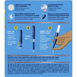 8x Pearl Compak Regular Tampons Met Inbrenghuls 18 stuks^Tampax Discount