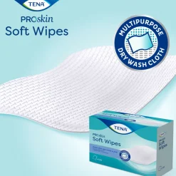 Verbandmiddelen<TENA 4x Proskin Soft Wipes 30 x 32 cm 135 stuks