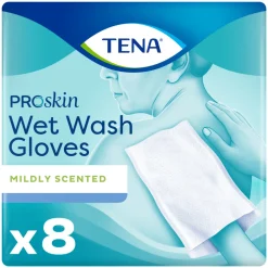 3x Proskin Wet Wash Gloves Mild Geparfumeerd 8 stuks^TENA New