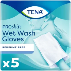 Bad & Douche<TENA 3x Proskin Wet Wash Gloves Zonder Parfum 5 stuks