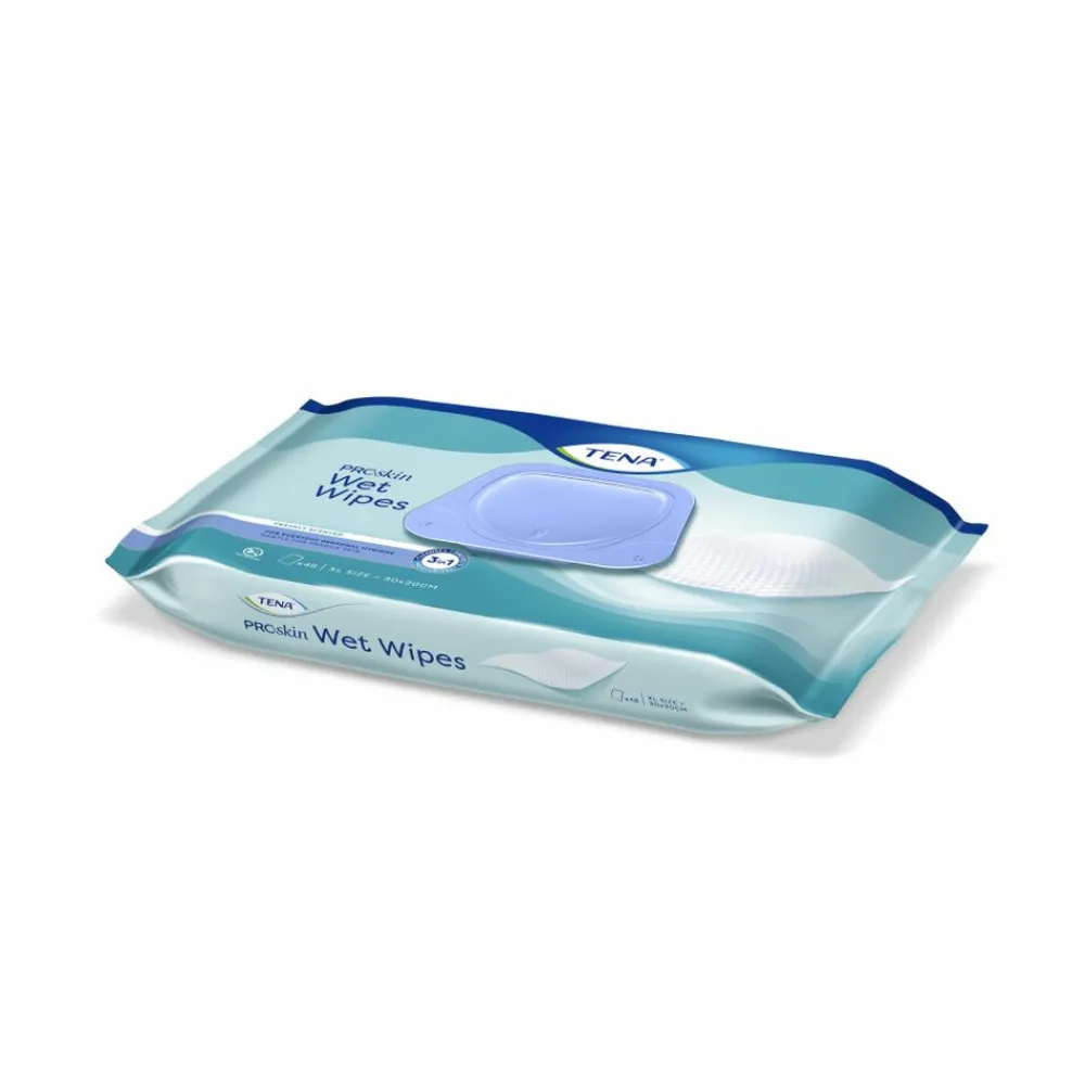 3x Proskin Wet Wipes 3-in-1 32 x 20 cm 48 stuks^TENA New