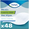 Incontinentie|Intiemhygiëne<TENA 3x Proskin Wet Wipes Plastic Free 32 x 20 cm 48 stuks