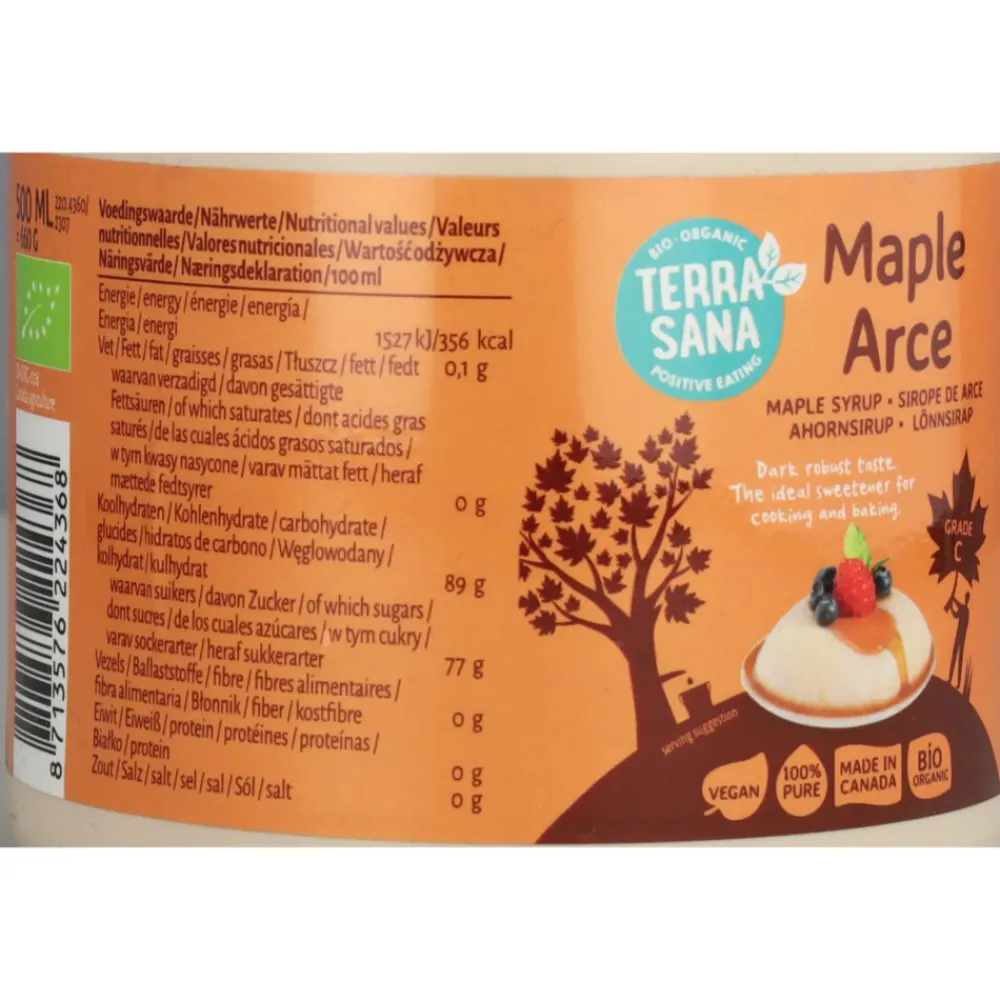 Siropen & Zoetstoffen<Terrasana 3x Ahornsiroop Kruik 500 ml